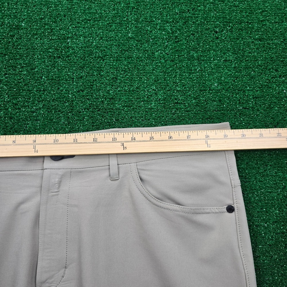 Public Rec Pants Mens 38x30 Beige Chino Flat Front Performance Golf Casual - Picture 8 of 16